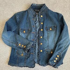 Style & Co Women's Blue and Navy Jacket